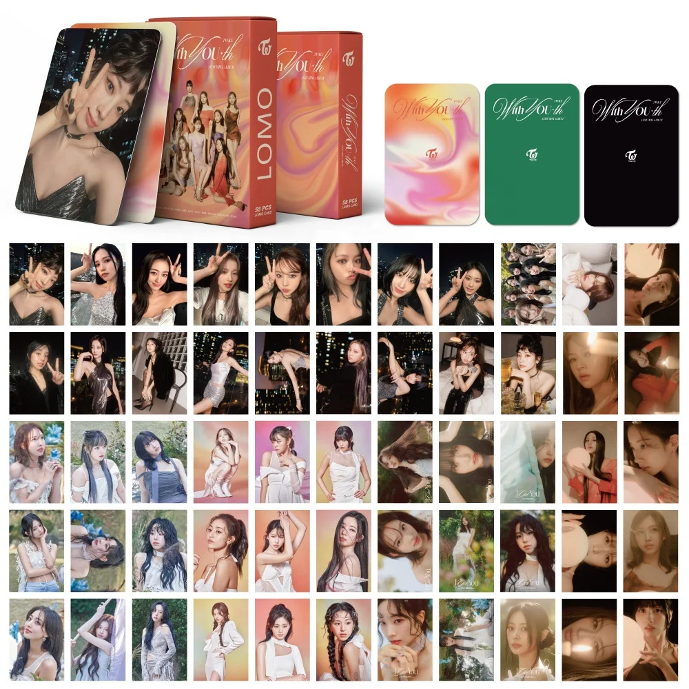 YUWEI 55/pcs ATEEZ Album cards JAPAN ALBUM LIMITLESS LOMO Double Sides Selfie Photocards Fans Gifts