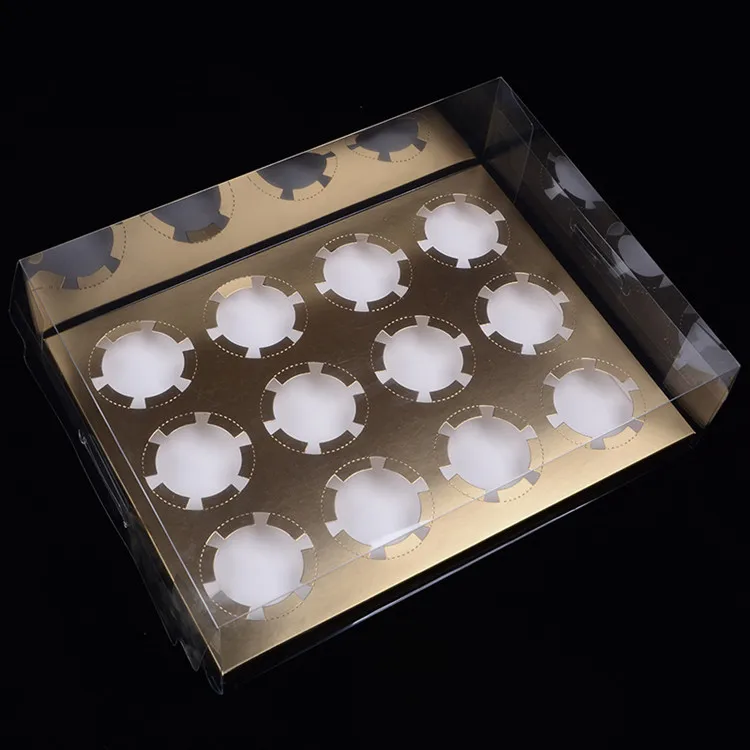 
Clear seethrough Paper Cake Box Cupcake Box 