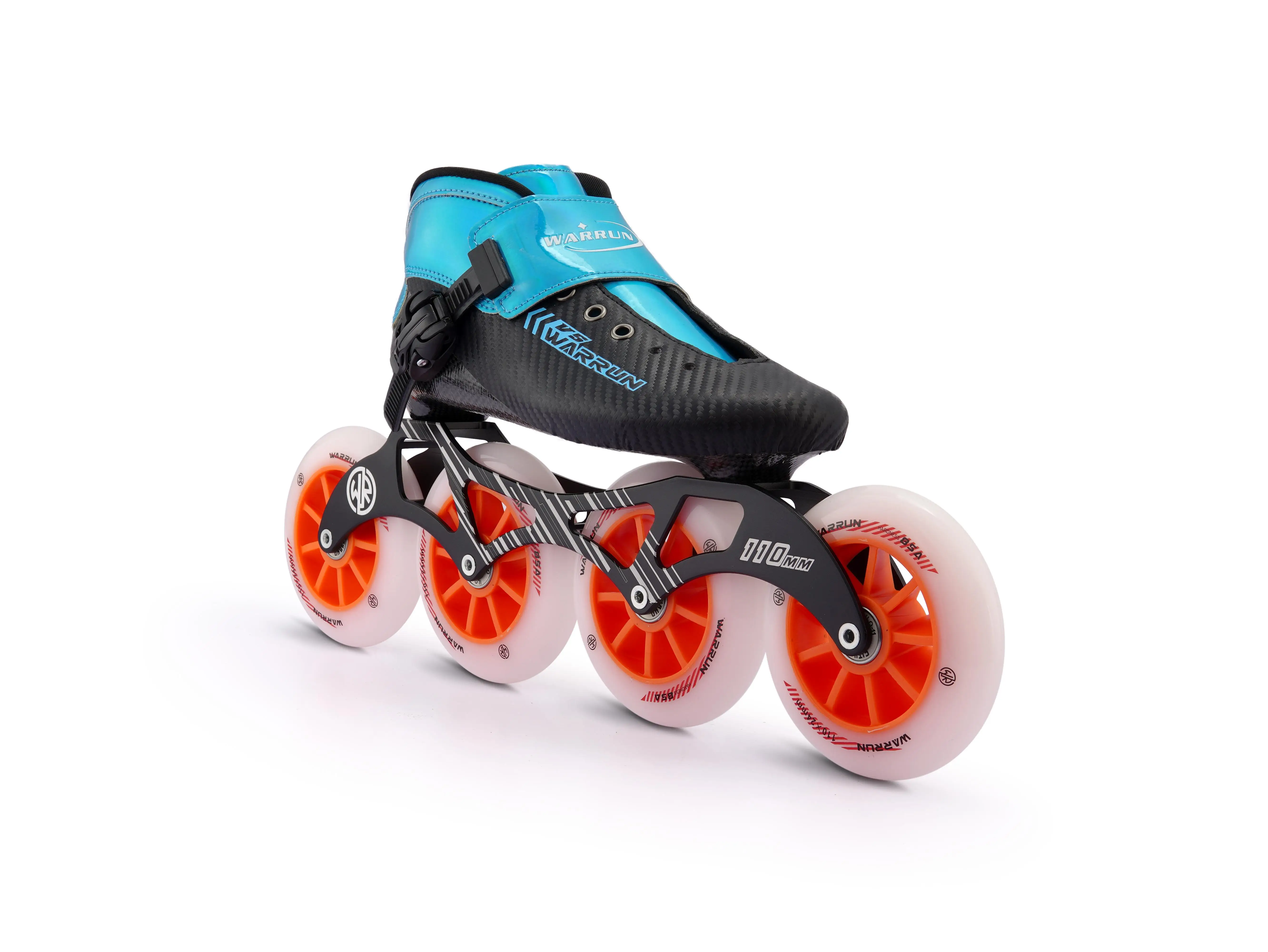 Carbon Fiber Speed Roller Inline Skate 4 Big Wheels High Speed Skates Shoes For Adults