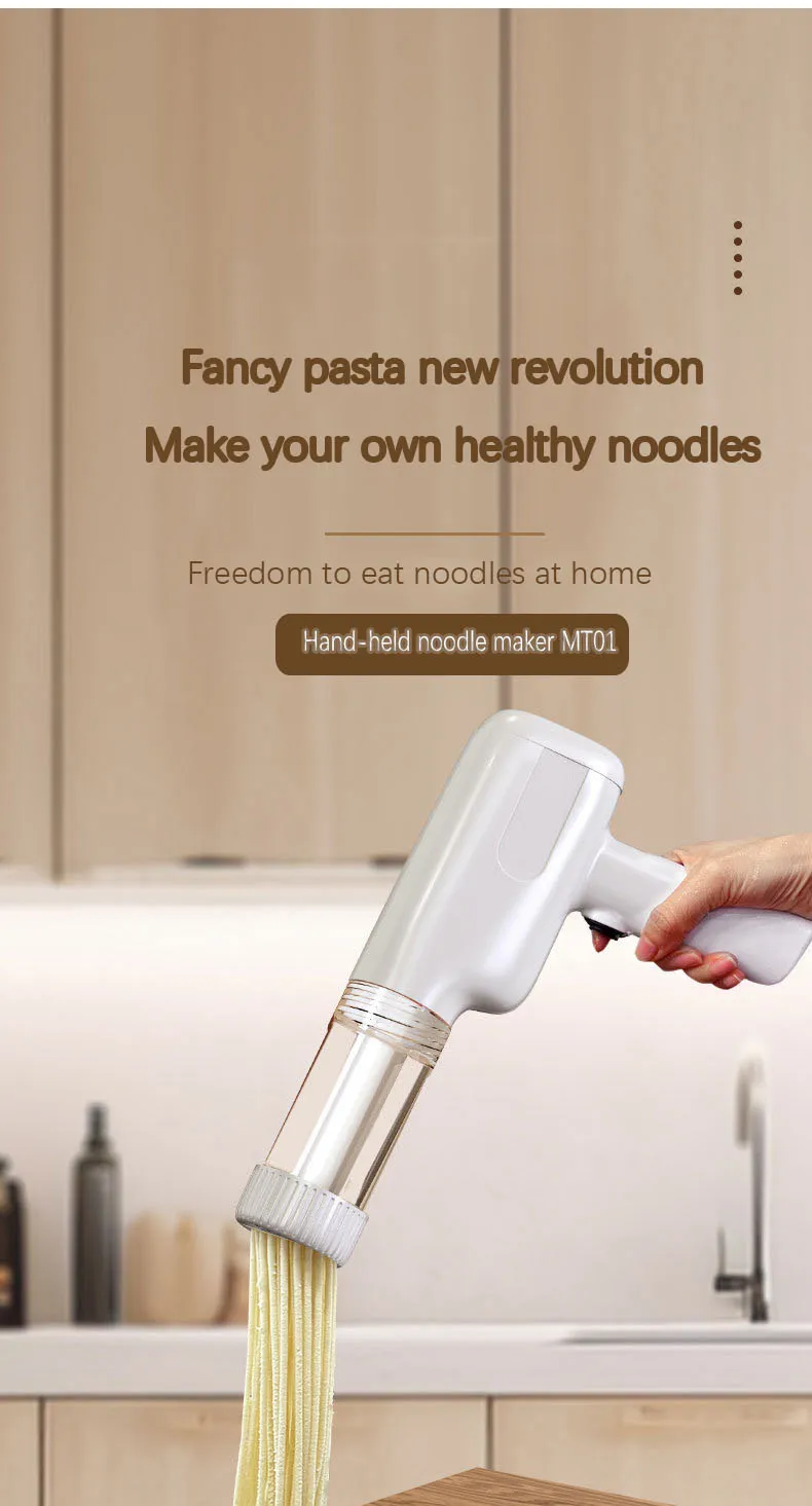 Kitchen Appliances Wireless Chargeable Portable Electric Small Handheld Automatic Noodles Making Machine