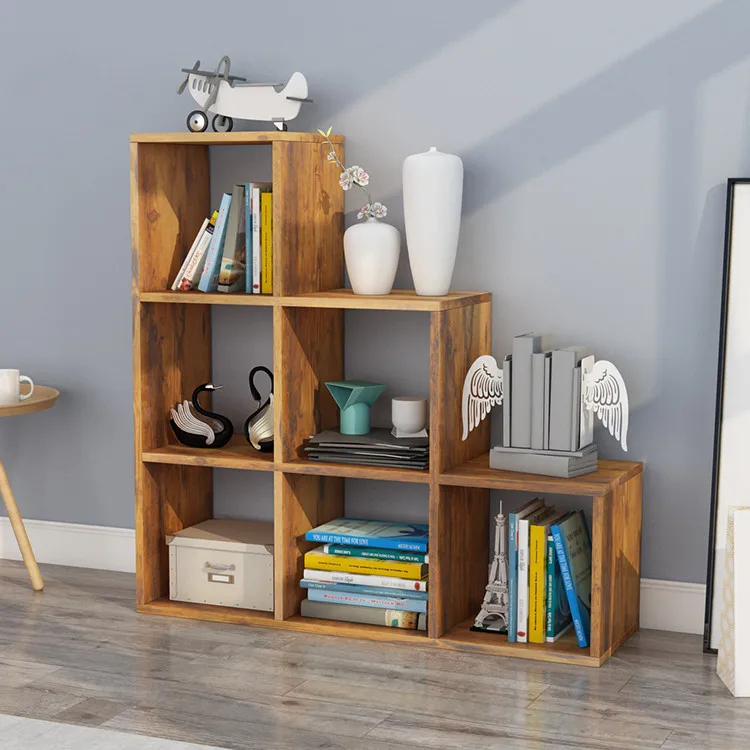 Living Room Furniture New Product Hot Selling Household Storage White Wooden Bookcase Bookshelf Ladder