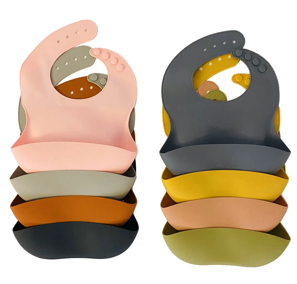 Детские товары 2019 трендовые Водонепроницаемые силиконовые детские нагрудники для кормления новорожденных