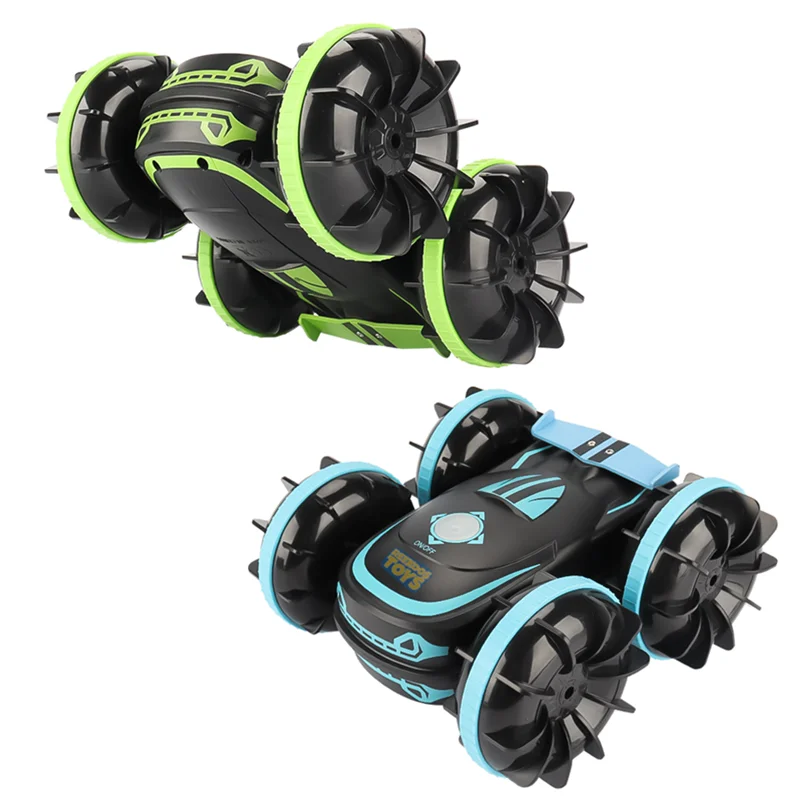 Amphibious RC Stunt Car Remote Control Car Boat Truck All Terrain Water Beach Pool Toy Amphibious Stunt Car