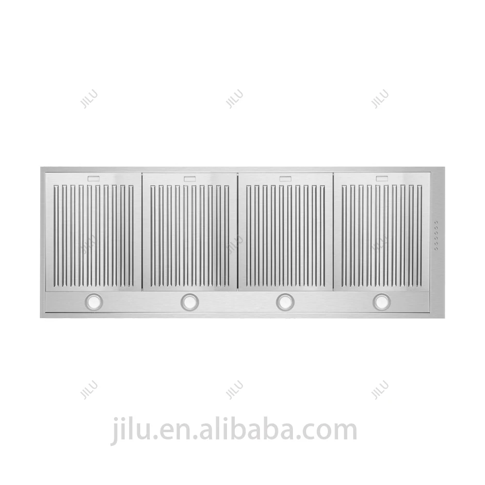Factory direct selling 60 inch embedded stainless steel range hood kitchen commercial