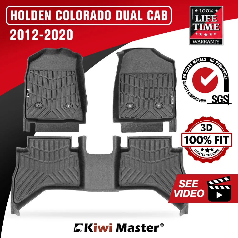 Автомобильные 3D коврики KIWI MASTER из ТПЭ для любой погоды подходят Holden результате двойной кабины Колорадо