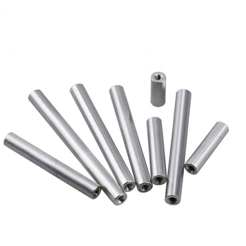 Customized high precision M2 M2.5 M3 female threaded round hollow aluminum standoff spacer