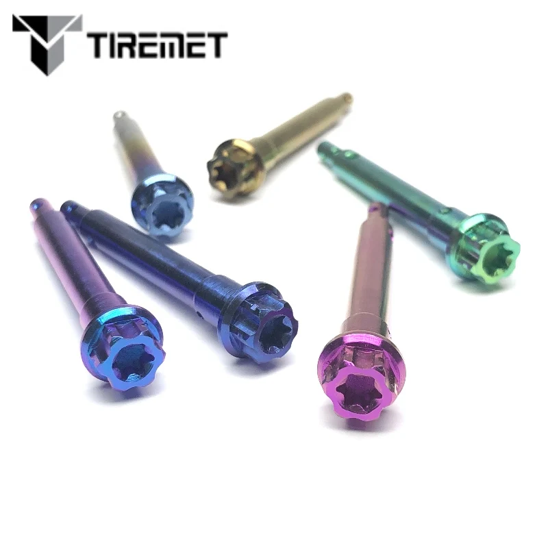 Grade 5((TC4) Caliper Pin Titanium Bolt for Brembo Motorcycle Titanium Alloy Motorcycle Fasteners