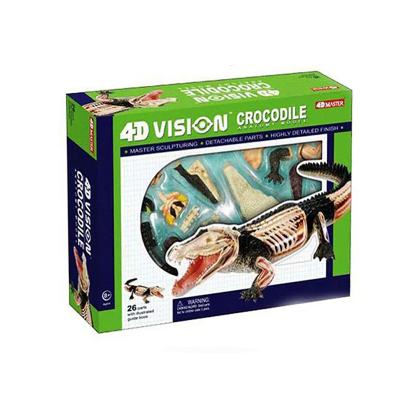  Крокодил 4d мастер-головоломка Сборка игрушки животных анатомическая модель для