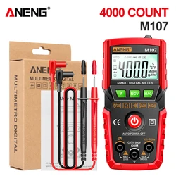 ANENG M107 Mini Digital Multimeter 4000 count Auto tester digital multimeter profesional testeur electrique multimetro test