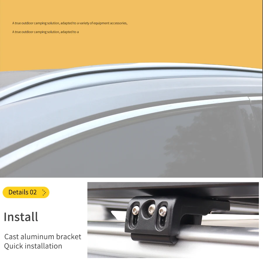 Ford series ESCAPE EXPLORER TERRITORY EVEREST ECOSPORT EDGE Thickened multifunctional aluminum alloy car roof racks