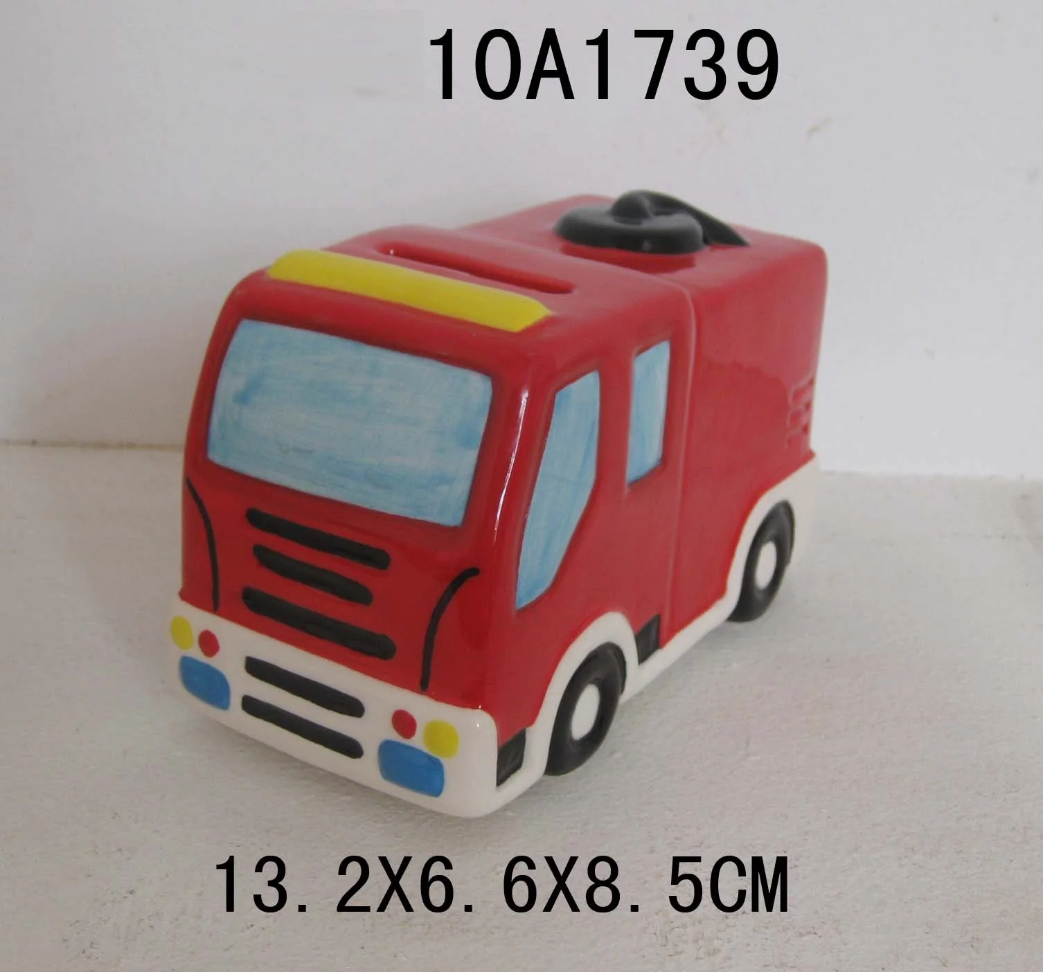 Newest Popular Cute Ceramic Piggy Bank Money Yellow Car Saving Box Coin Bank for Kids
