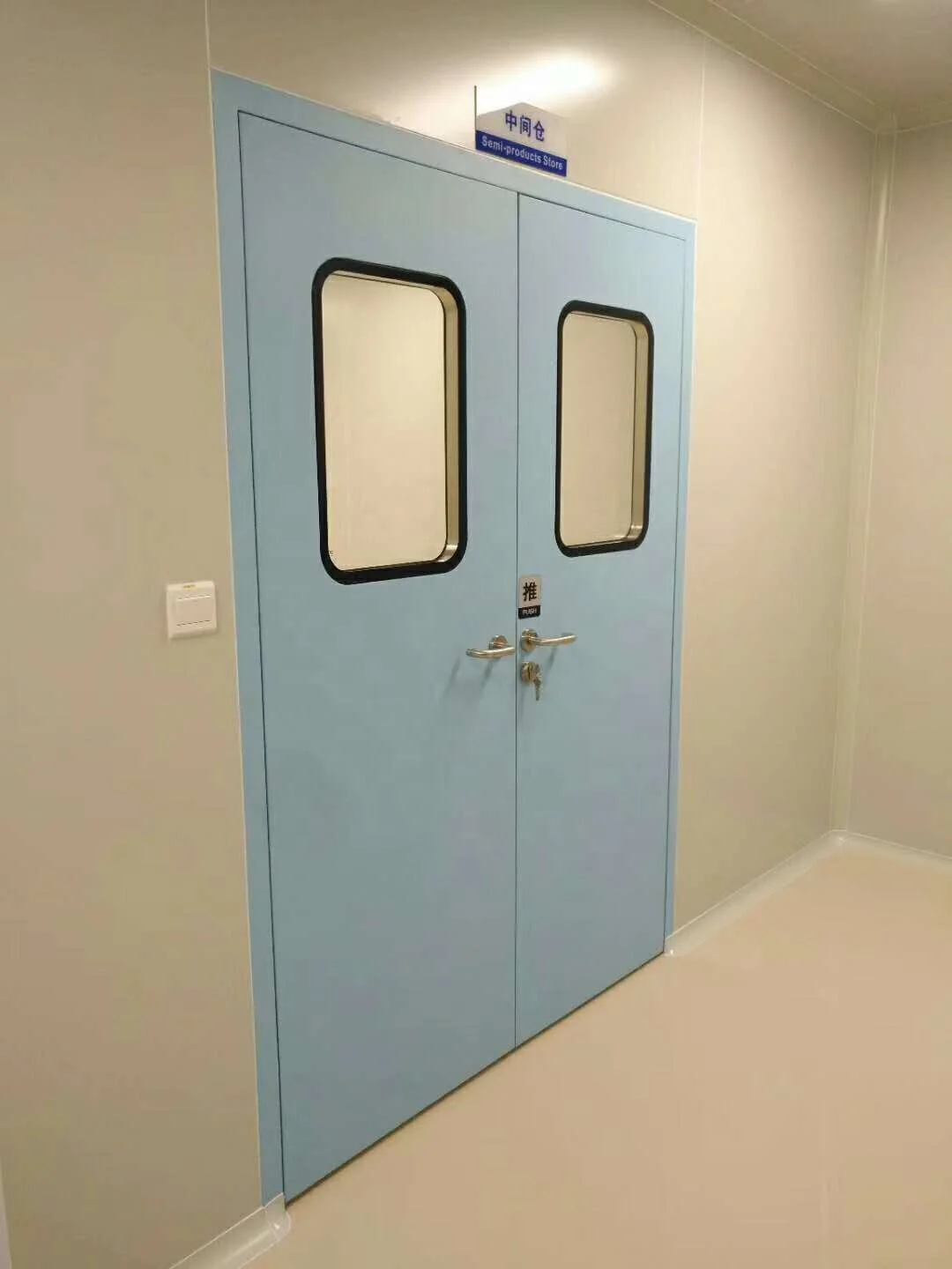 Bulk order good price high quality Metal laboratory door clean room swing doors for hospital