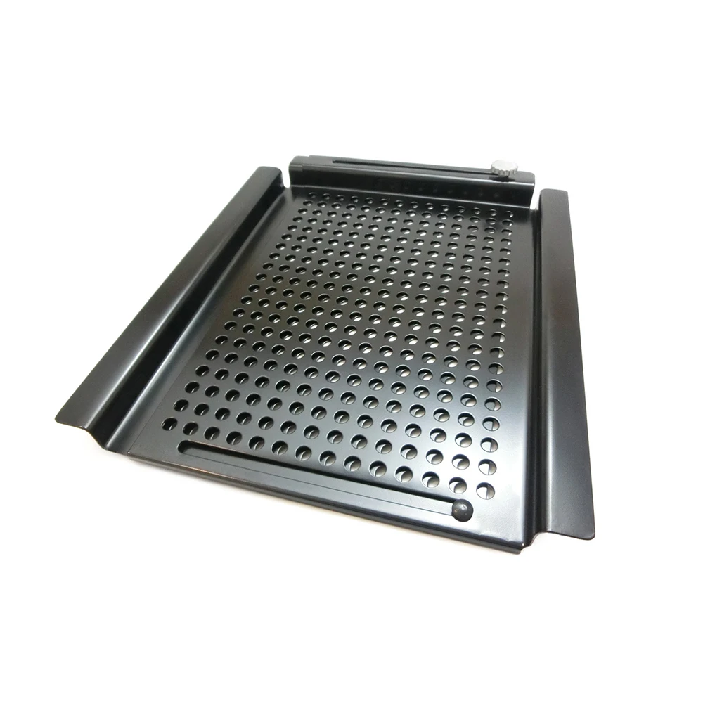 Nonstick Barbecue Grill Topper Outdoor Grill Baskets Stainless Steel BBQ Grill Pan With Perforated Bottom For Cookware Meat