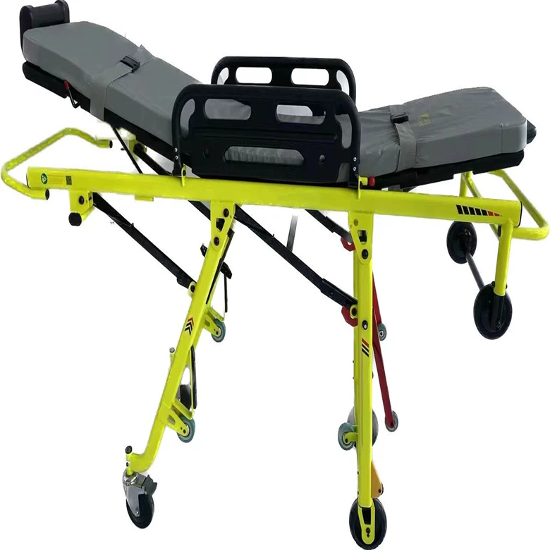 China Directly Factory Supply Multi Loading Height adjustable Lightweight Ambulance Emergency Stretcher First Aid Equipment