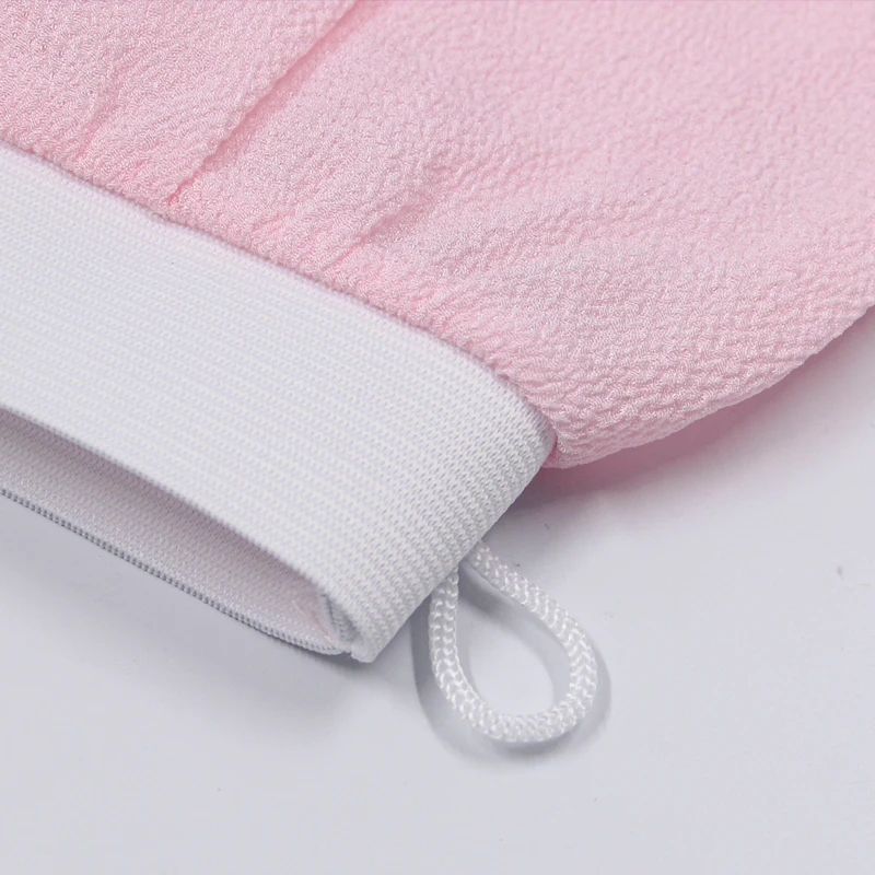 Morocco Kessa Bath Gloves Exfoliating Mitt Hot Sell 100% Viscose Custom Logo Body Hand Korean Glove Opp Bag + Carton Packing