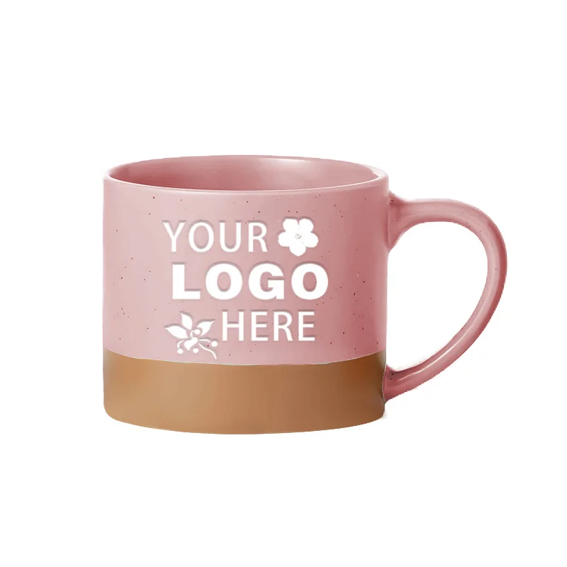 OEM  Popular Custom Custom Two Color black white gift office Ceramic Tea Cup Porcelain Drinkware Mug Cups For Coffee Shop