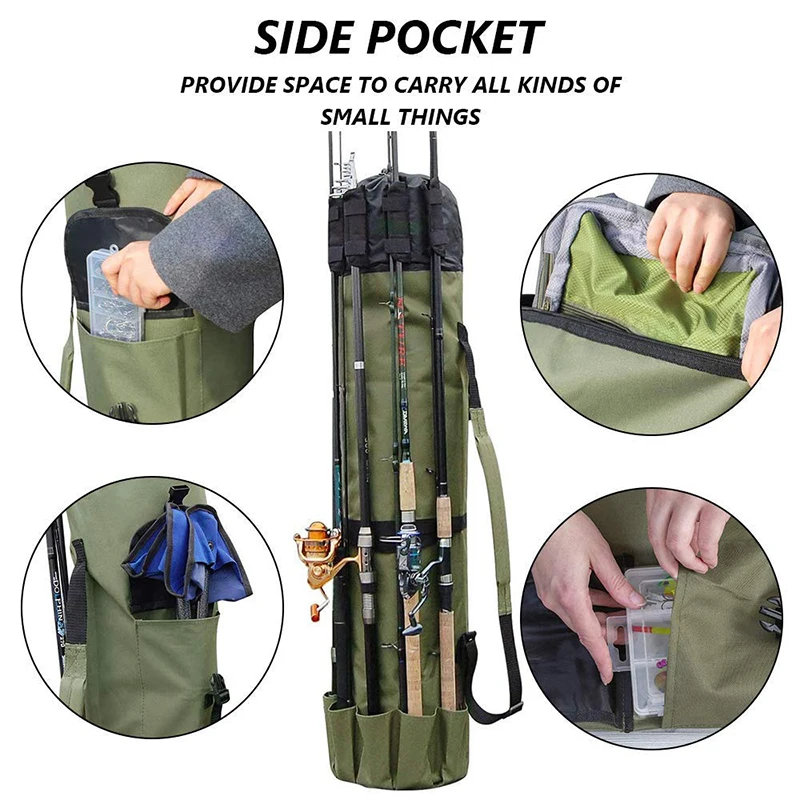 Durable Feeder Fishing Rod Waterproof Fashion Design Fishing Water Prof Reel Bag Multi Function Waterproof Oxford 7-10 Days FB03