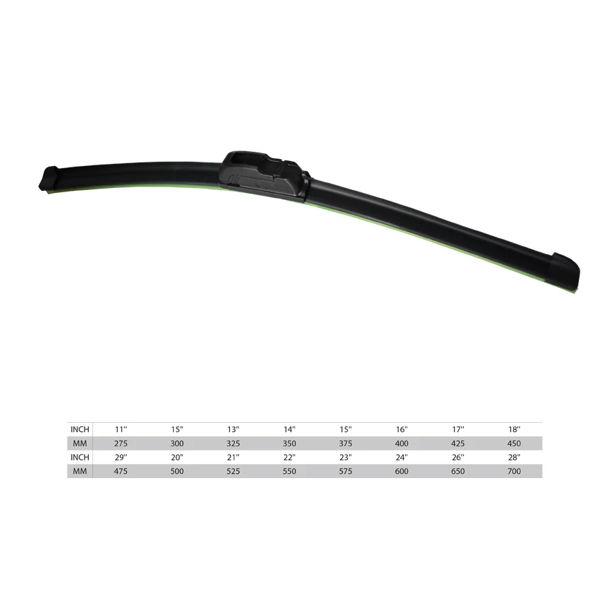 Dropshipping Wiper Blades Universal U/J Type Soft Frameless Bracketless Auto Car Windshield frameless Wiper