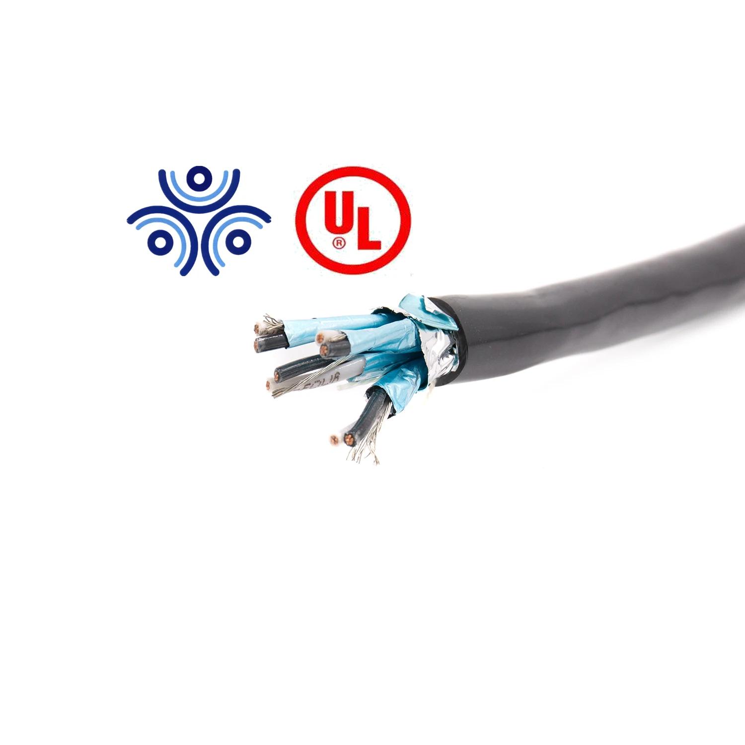 TC-CIC 1000V, 3+G C #12 Str BC, XLPE, Blk PVC 90C Dry/Wet C S A HL control UL cables