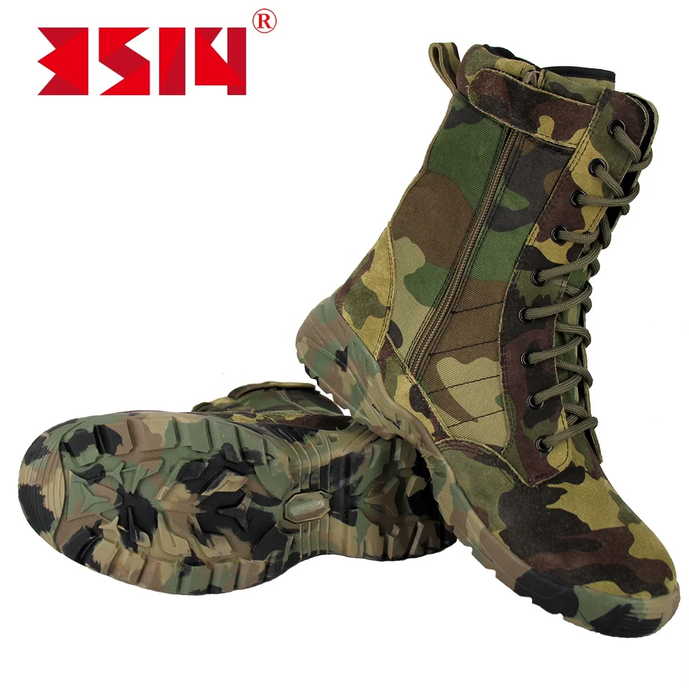 Factory price selling green camouflage assault outdoor tactical boots
