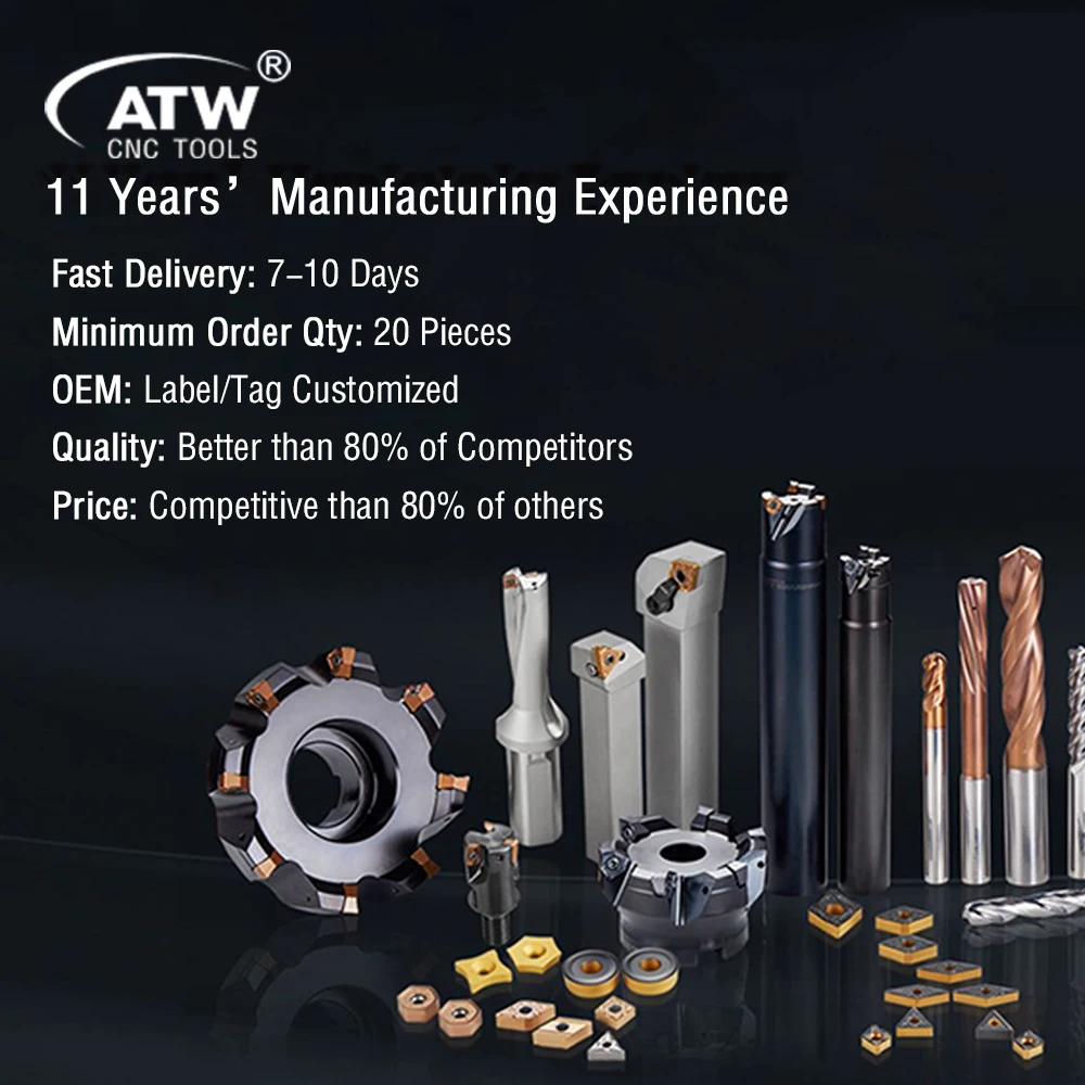 Твердосплавные вставки ATW с двойным цветным покрытием CVD CNMG120408/04/12-TM CNC токарные инструменты для токарного станка
