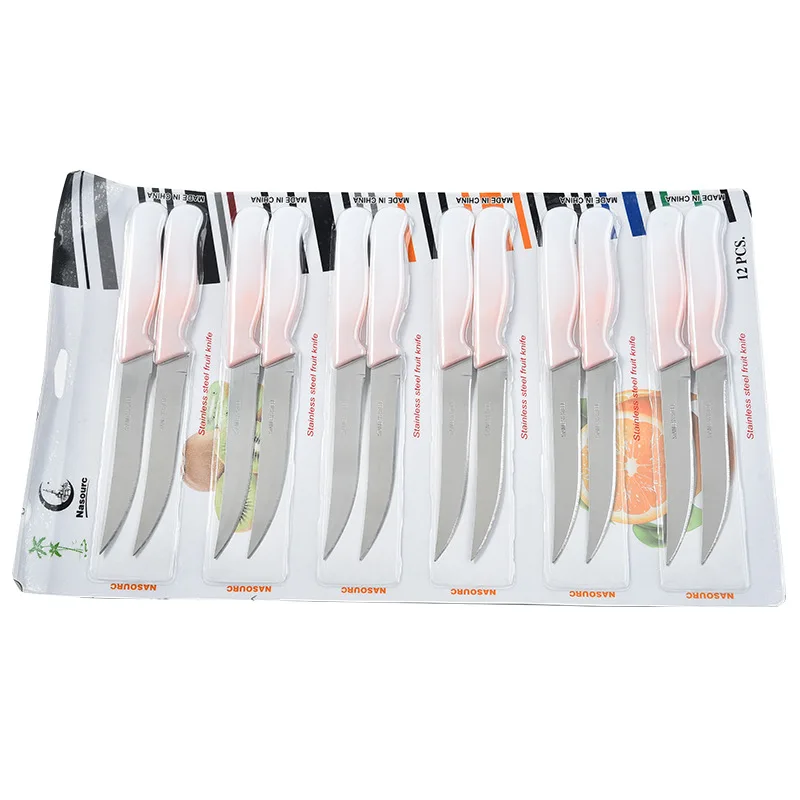 Пластиковая ручка из нержавеющей стали бытовой кухонный нож для обвалки фруктов хлеба 3 шт. набор