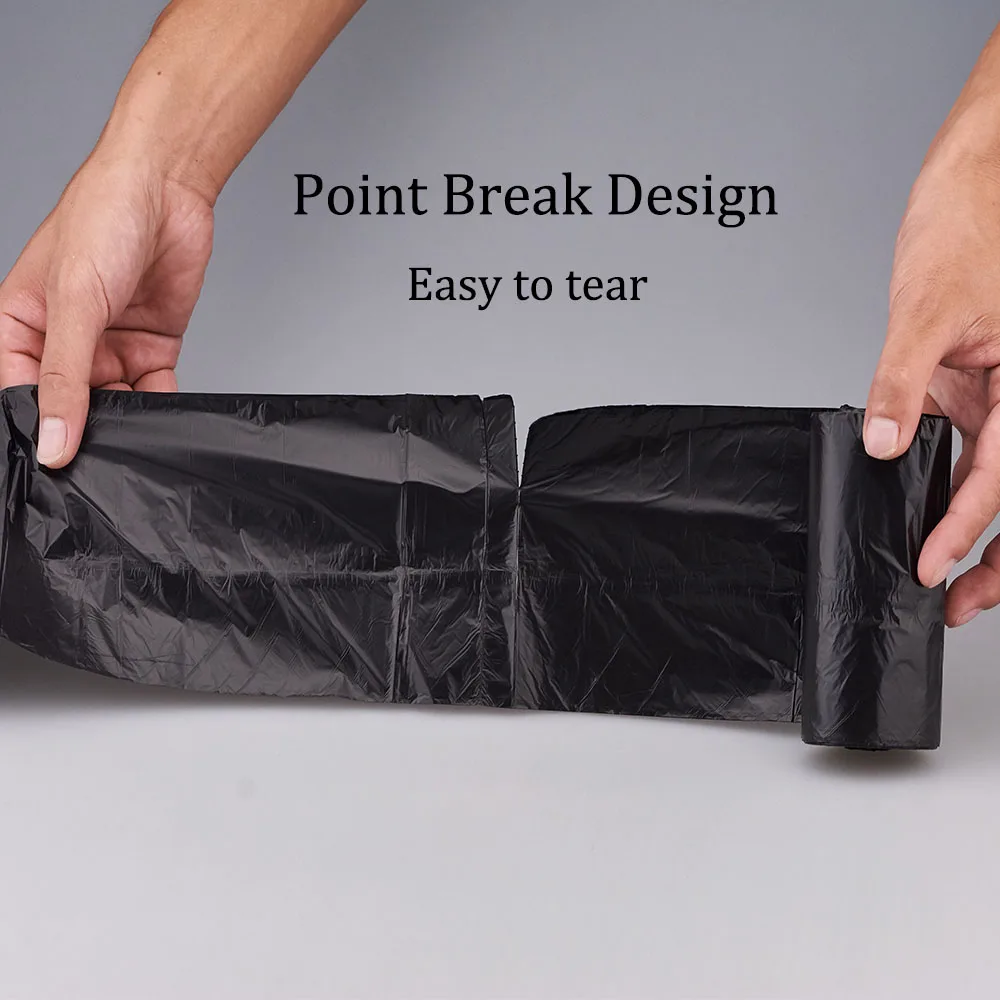 tall kitchen large hdpe white plastic garbage bag dustbin liners trash packaging bags with drawstring on roll