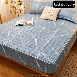 Quilted Mattress Pad Cover Elastic Fitted Waterproof Mattress Protector