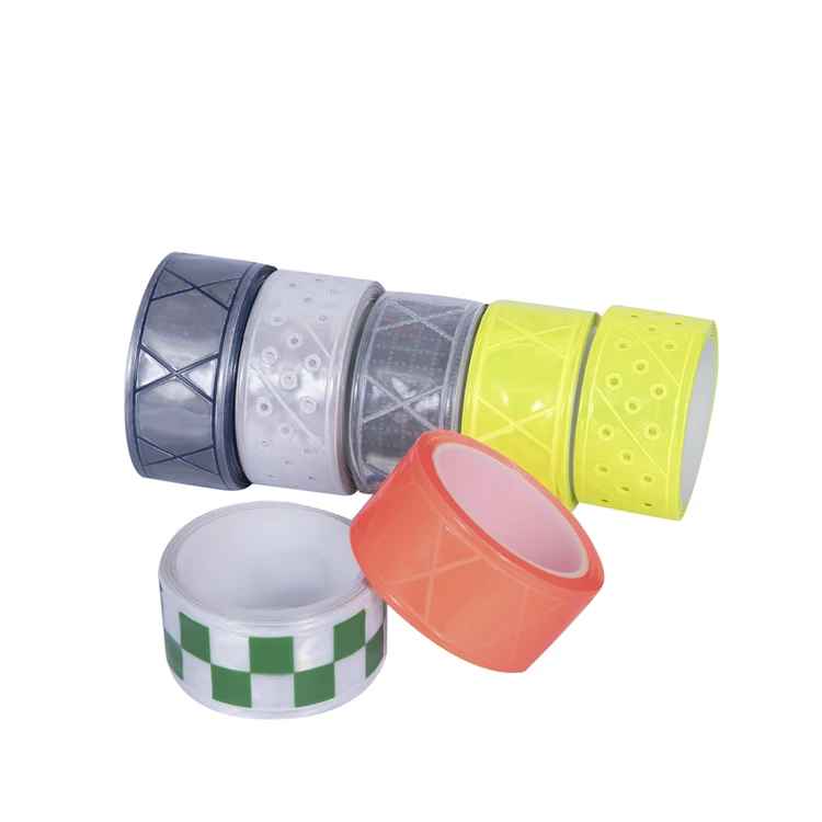 Lianxing EN20471 high light visibility pvc crystal lattice reflective tape reflector strip for traffic safety workwear uniform