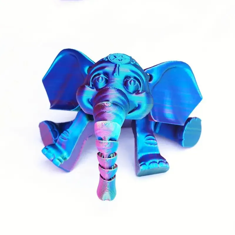 Новое поступление шарнирная игрушка-слон с 3D принтом животных Непоседа для детей развивающий день рождения фестиваль рождественский подарок орнамент