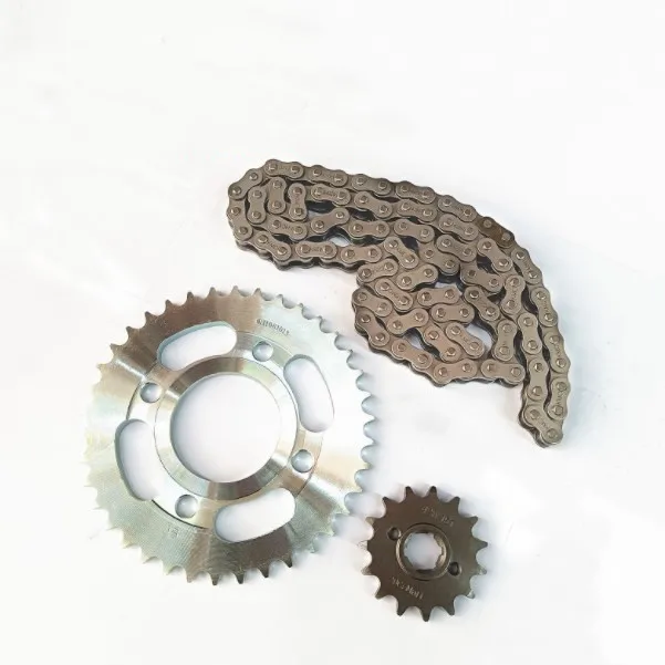 CD70 420 420H 104L 41Z 14Z Motorcycle Transmission Drive Roller Chain and Sprocket Kits