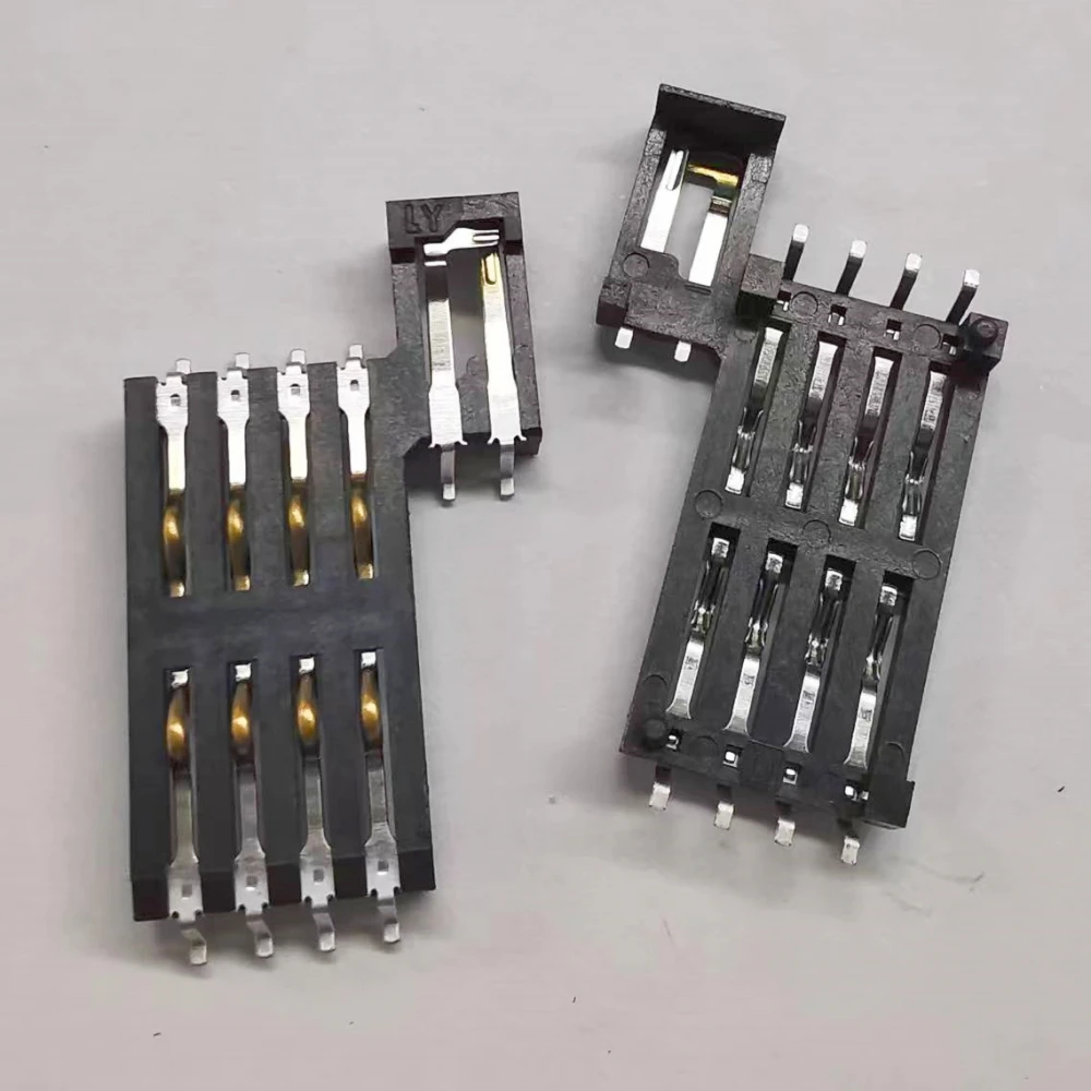 High quality 8 Pin Smt Pcb smart card connector Mount right CD Pin blade switch For Cards Bank Pos Machines
