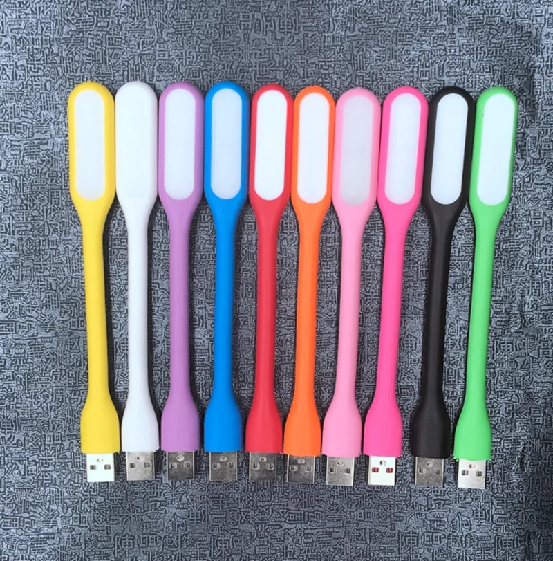 Светодиодная лампа на гибкой ножке для чтения с питанием от USB, 5 в постоянного тока