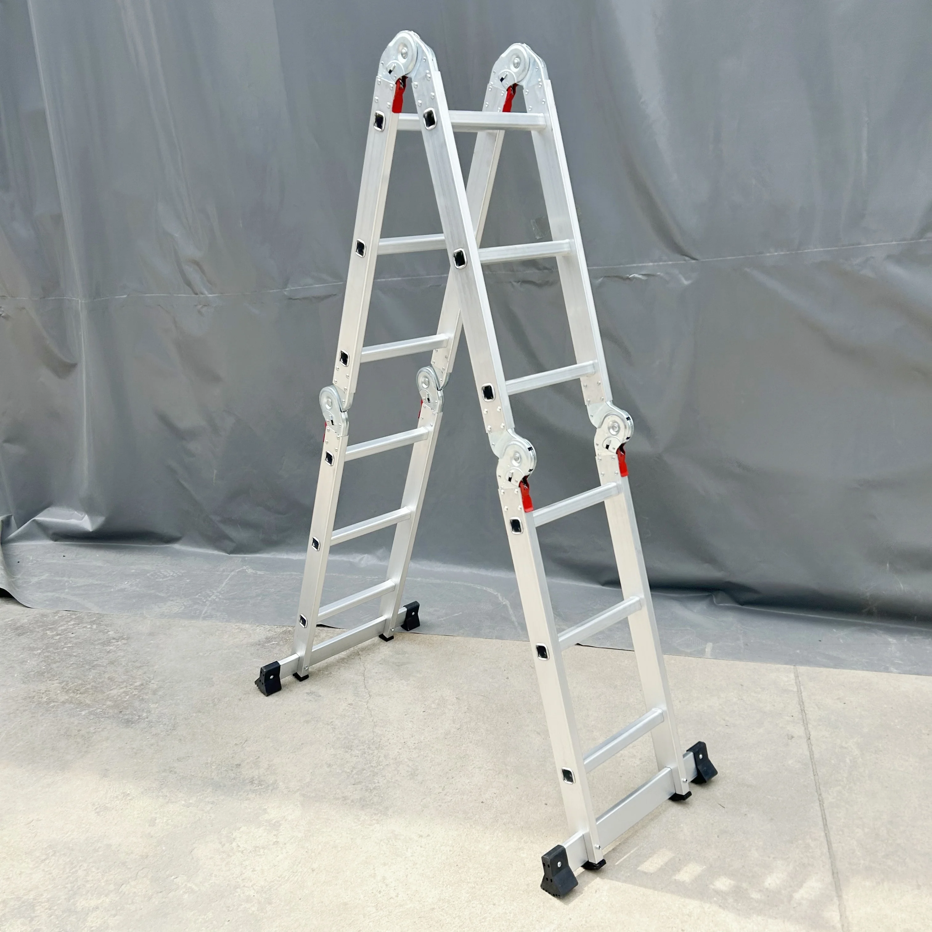 Multipurpose ladder 4x4steps Aluminum Multipurpose Folding Ladder