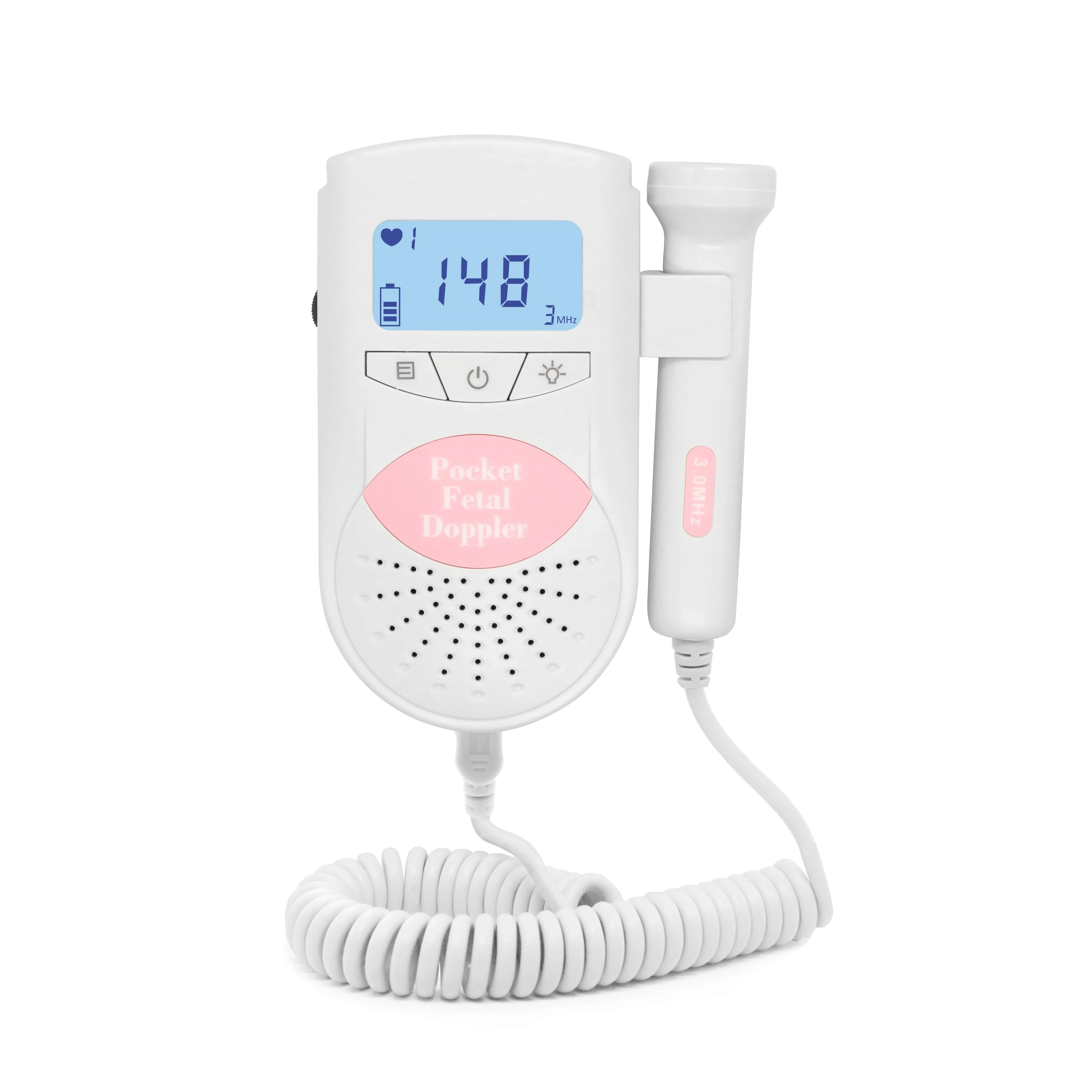 JUMPER Medical JPD-100S6 LCD Screen Hand-held Ultrasound Prenatal Baby Heartbeat Monitor Fetal Doppler Machine