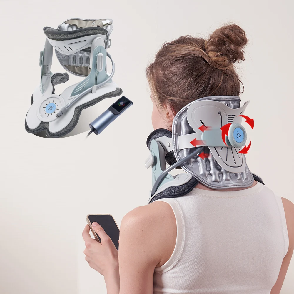 Unique Health Care Product CE TGA US Certified Custom Hard Cervical Neck Decompression Brace Collar Cervical Collar  with Airbag