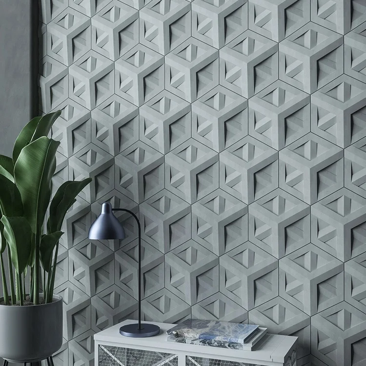 Factory direct sale creative hexagonal combination concrete cement wall tiles