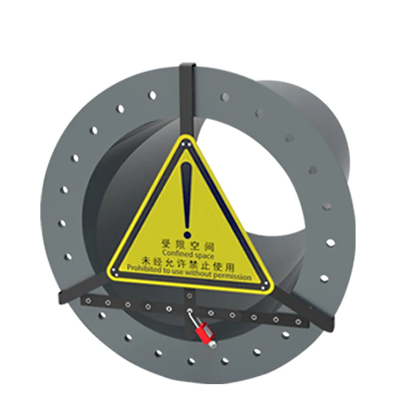 Adjustable limit access to a manhole Confined Space Covers with Safety Warning Restricted space, no access