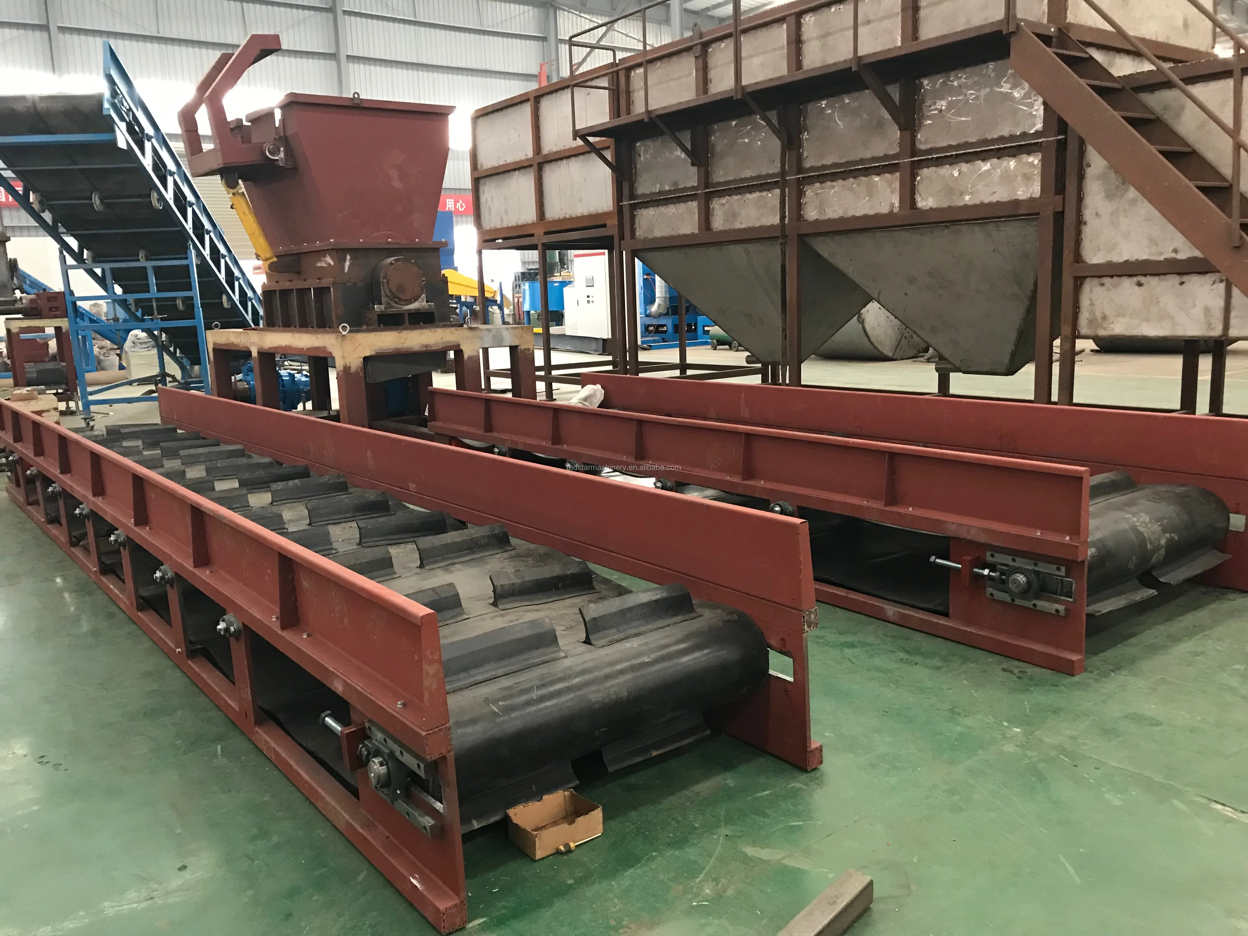 REDSTAR Machinery hot sale Recycling PE PP film belt conveyor