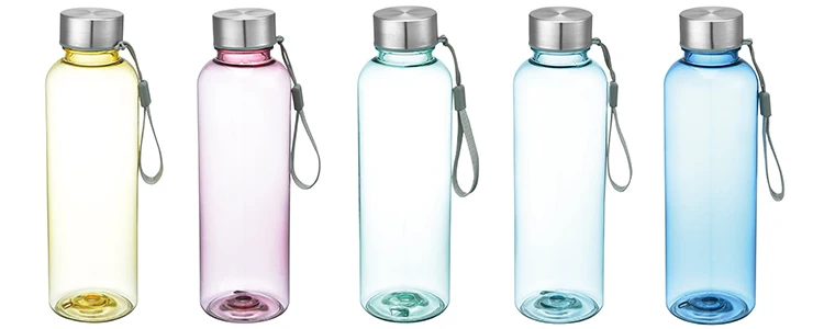 
Wholesale personalized cheap Leak Proof single wall plastic drinking water bottles bottle water with lanyard 