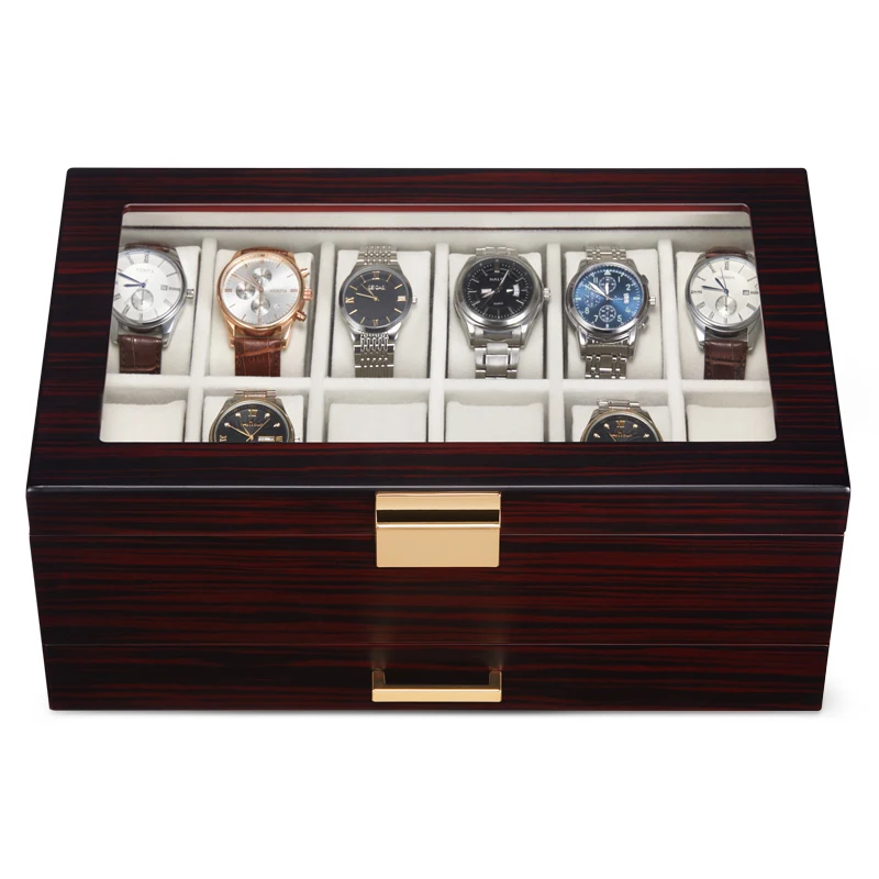 Jewelry Boxes Case Display PU Leather Watch Box Case Professional Holder Organizer for Clock Watches Case