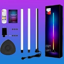 Christmas Lights Indoor WiFi App Remote Control LED Standing Light Nordic Modern RGB Smart Corner Floor Lamp For Living Room