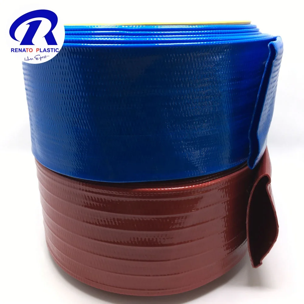 High Pressure RENATO Agricultural Irrigation Pipe OEM & ODM 1 1.5 2 3 4 Inch Flexible Water Hose Lay Flat Hose