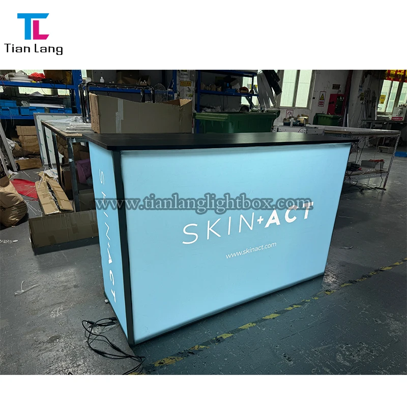 Wholesale Custom Fashion Design LED Media Video Display Stand Table Tradeshow Expo Event Promotion Exhibition LED Media Table