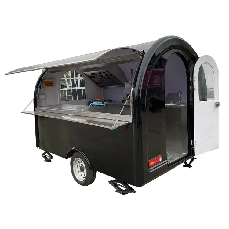 buy mobile boiled corn food kiosk & truck / best sell mobile accessories kiosk food cart / flat roof type mobile food trailer
