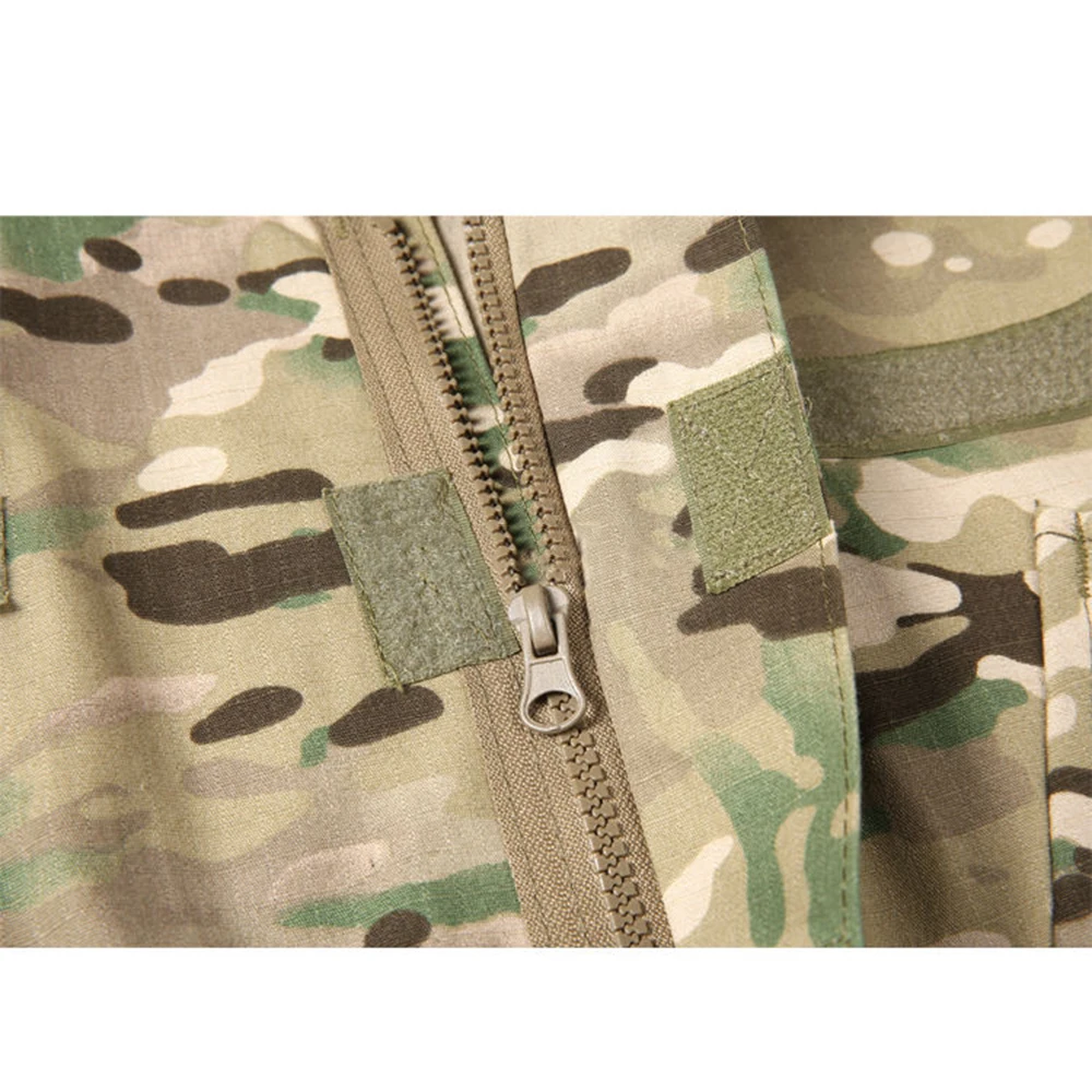 Shinesia Custom Camouflage Uniform Zipper Tactical Jacket Training Clothes