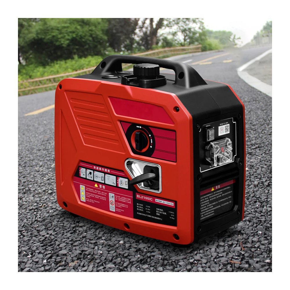 Gas Powered Petrol Inverter Silent Mini Electricity Generator / Small Portable Electric Gasoline DC 12V 24V 48V Power Generator