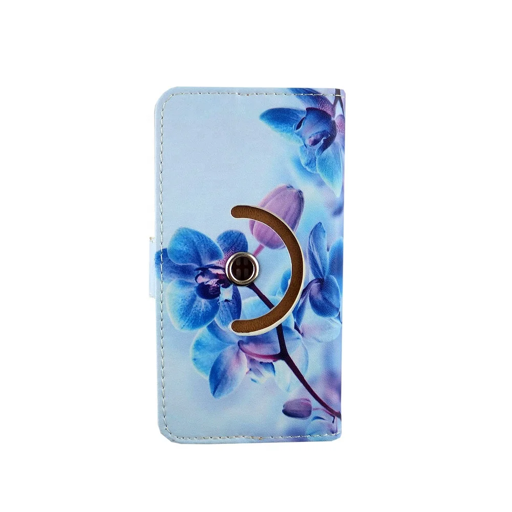 AOYIYA Customized Design Printing Cover 360 Rotating Universal leather Wallet Phone Case