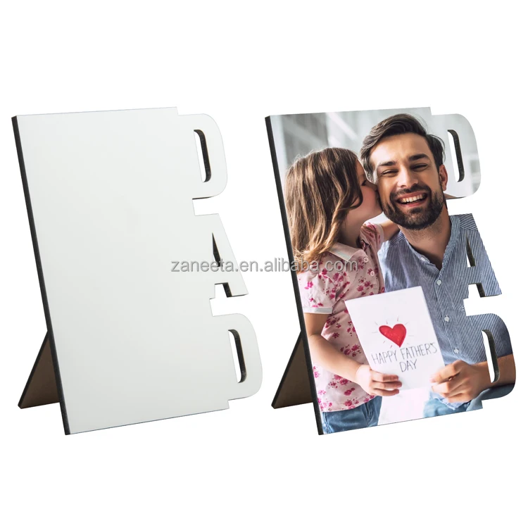 Printing Father Photo Frame Sublimation Blank MDF Sublimation DAD Photo Frame