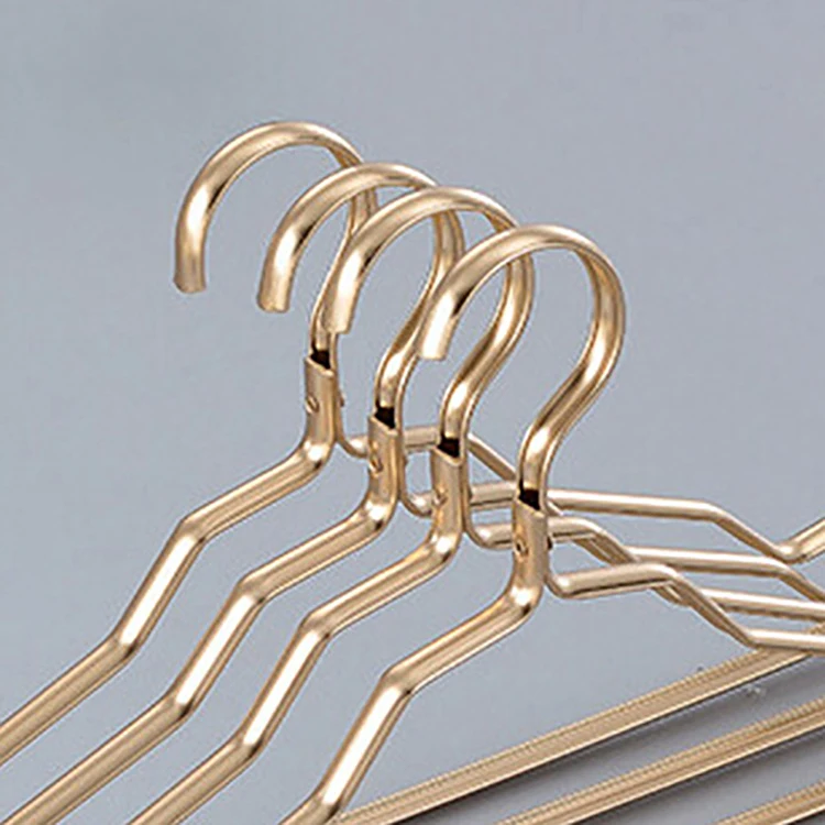Assessed Supplier PENGFEI Custom aluminum gold hanger for clothes